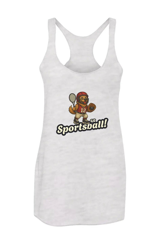 Go Sportsball - Women’s Triblend Racerback Tank