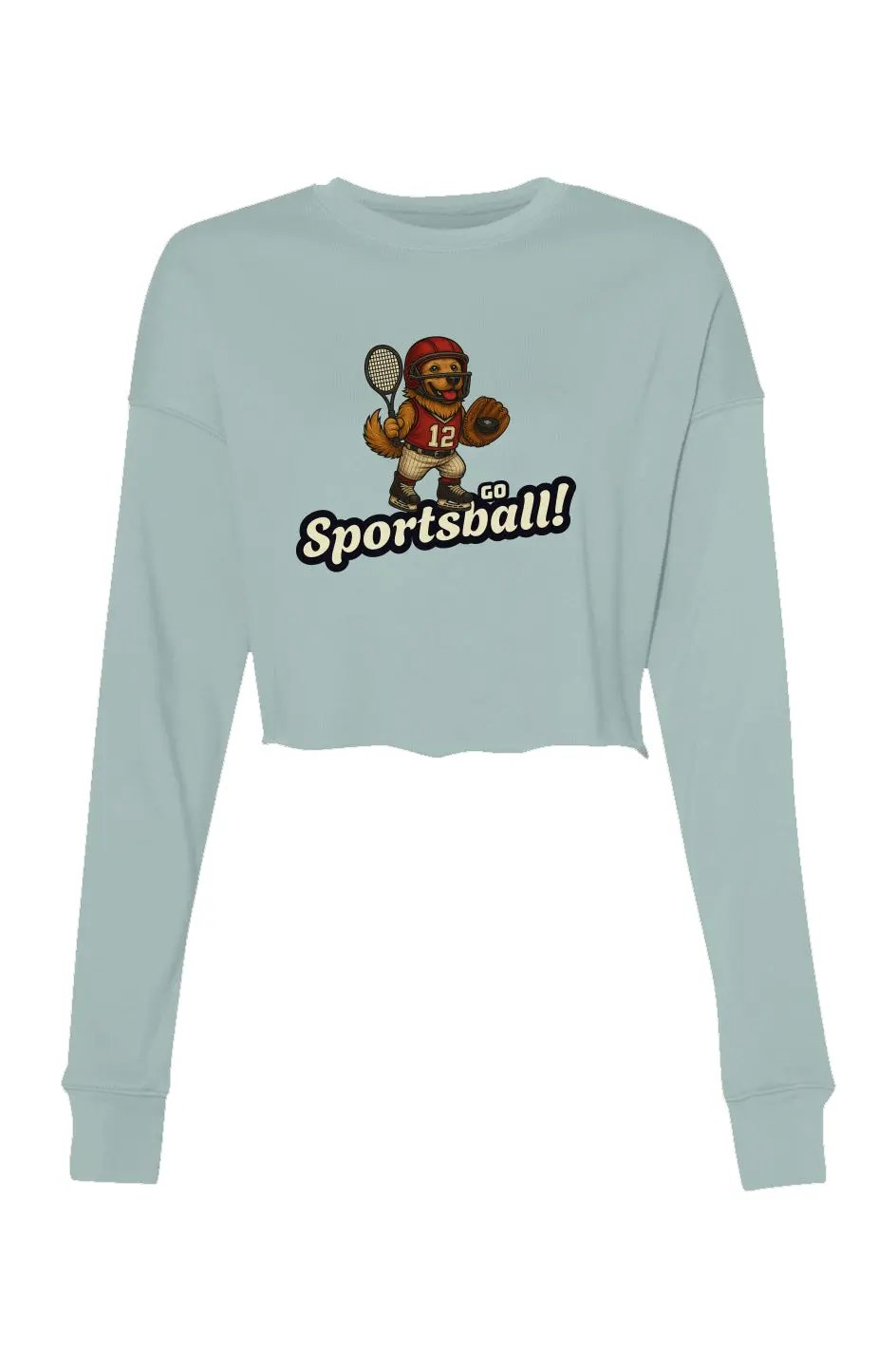 Go Sportsball - Crop Sweatshirt Apliiq