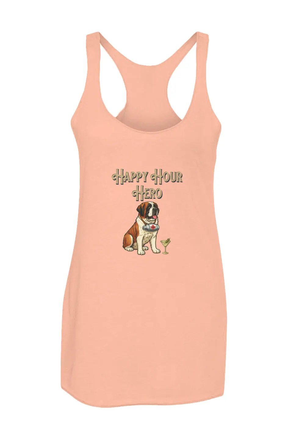 Happy Hour Hero - Racerback Tank - Boop Apparel