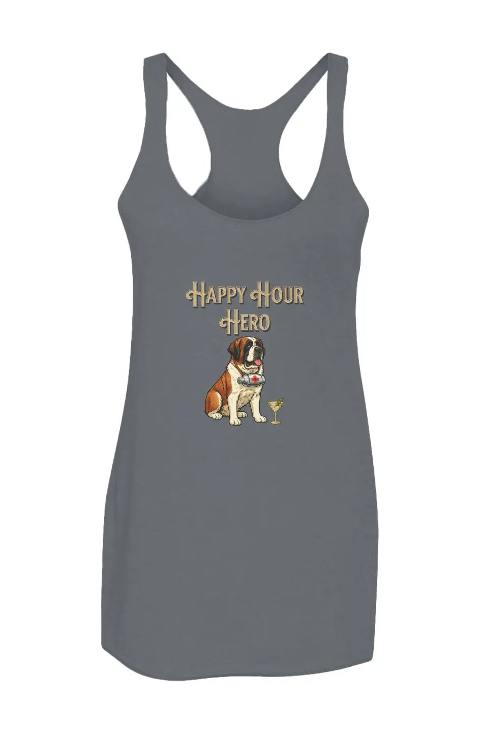 Happy Hour Hero - Racerback Tank - Boop Apparel