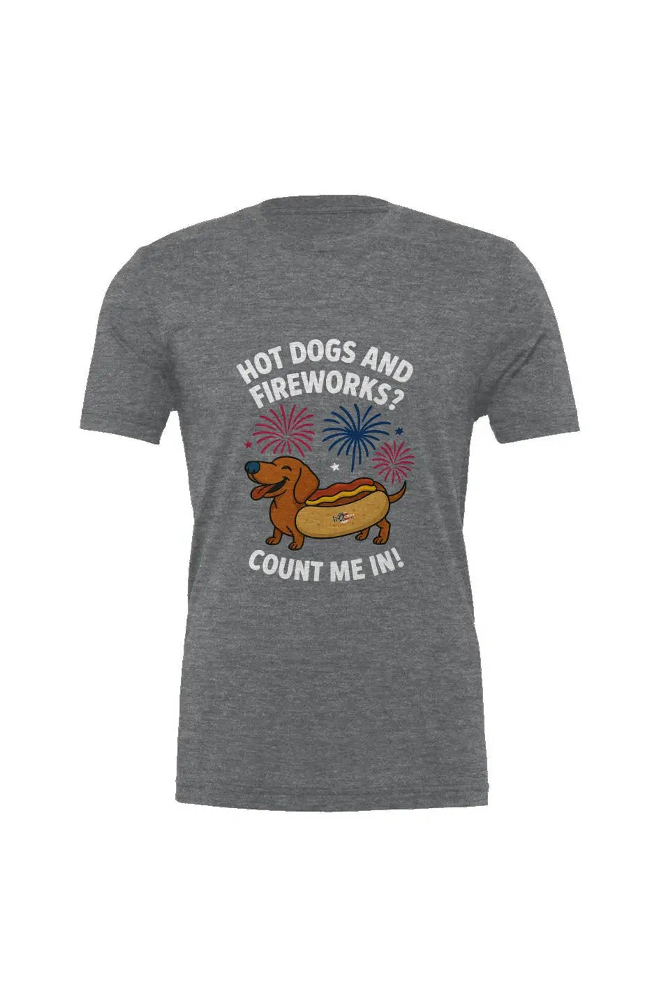 Hot Dogs and Fireworks - Triblend Tee