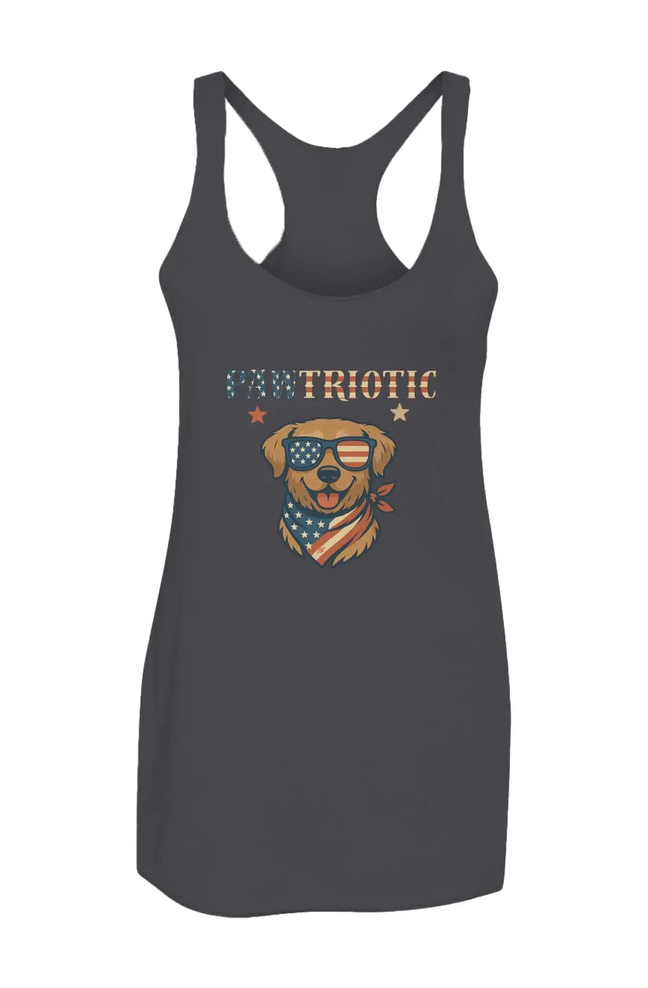 Pawtriotic - Women’s Triblend Racerback Tank