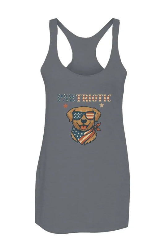 Pawtriotic - Women’s Triblend Racerback Tank