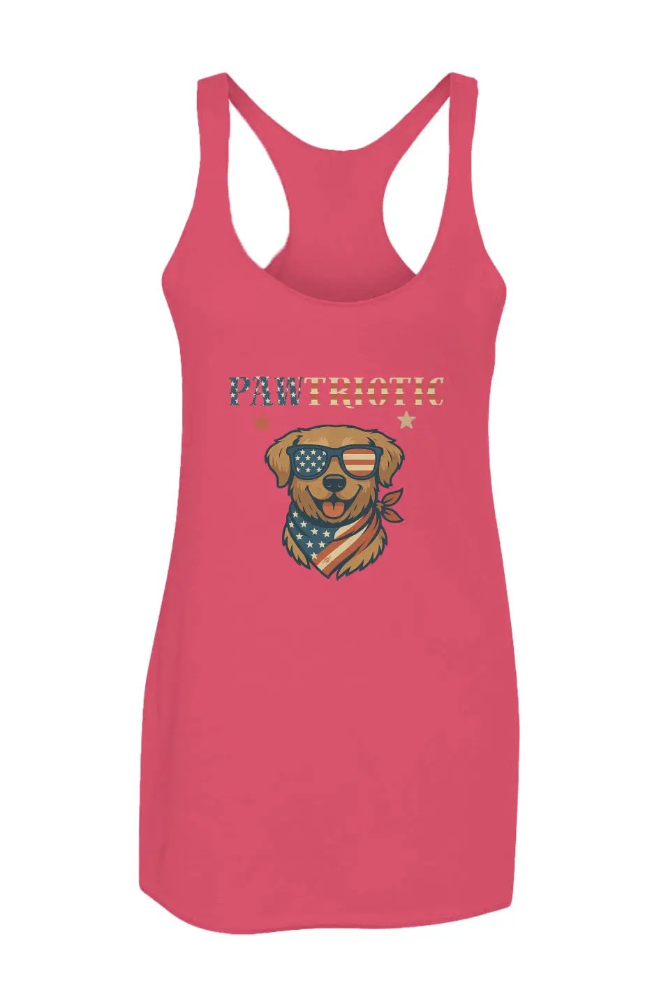 Pawtriotic - Racerback Tank - Boop Apparel