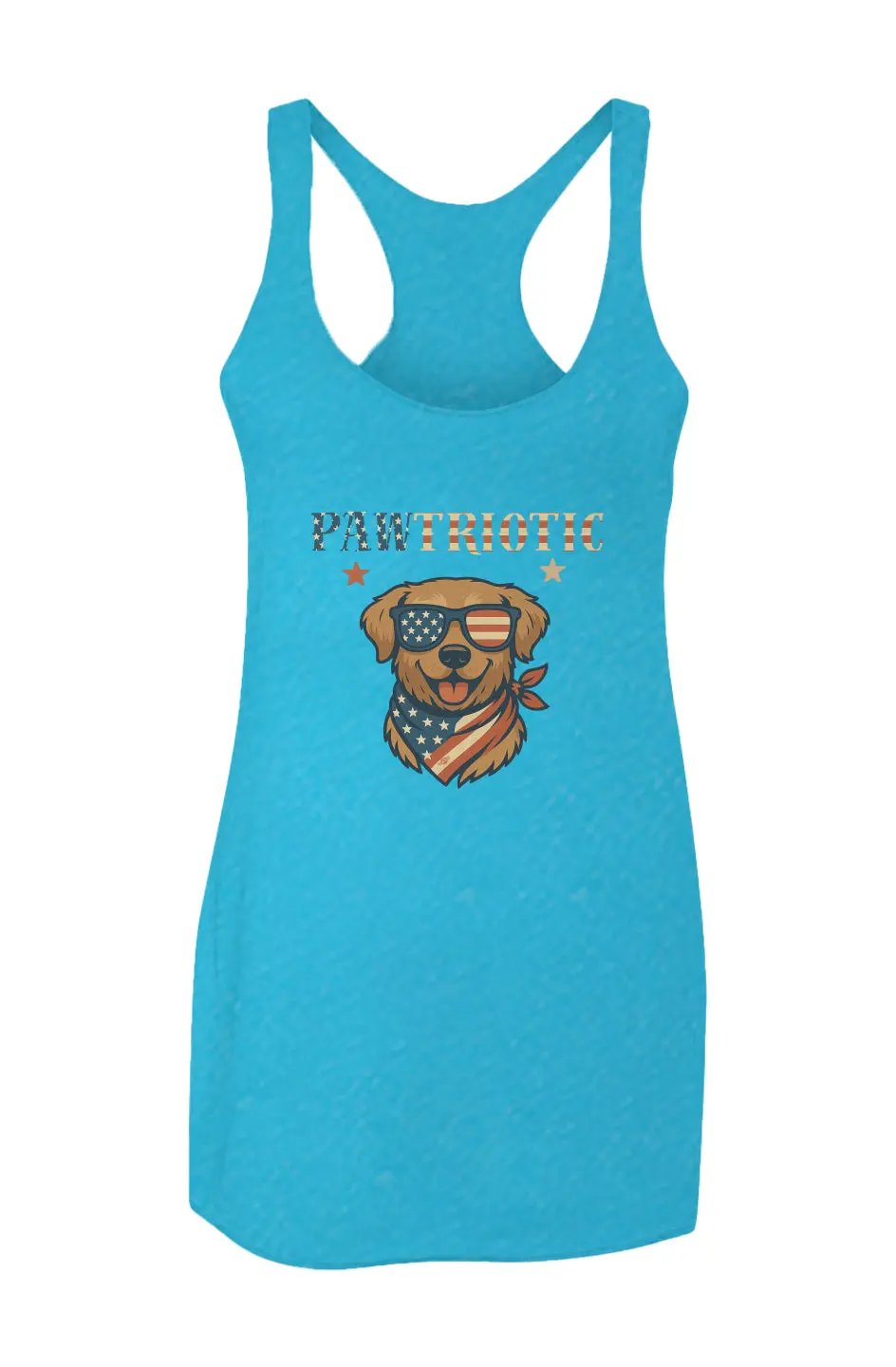 Pawtriotic - Racerback Tank - Boop Apparel