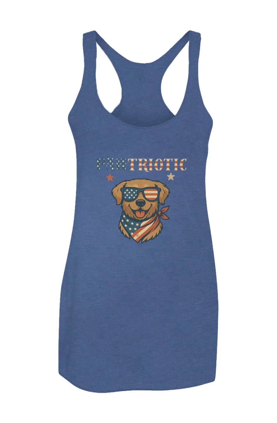 Pawtriotic - Racerback Tank - Boop Apparel