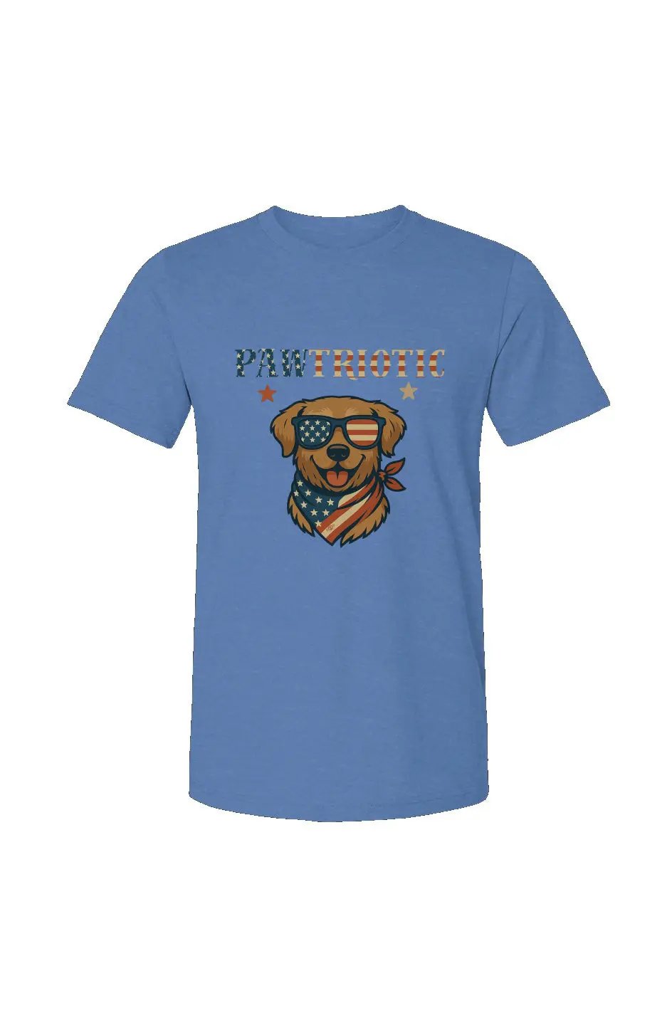 Pawtriotic - Unisex Heather Jersey Tee