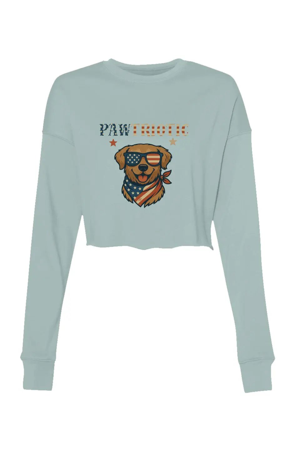 Pawtriotic - Women's Crop Sweatshirt