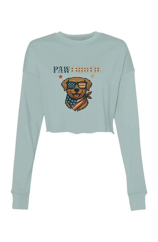 Pawtriotic - Women's Crop Sweatshirt