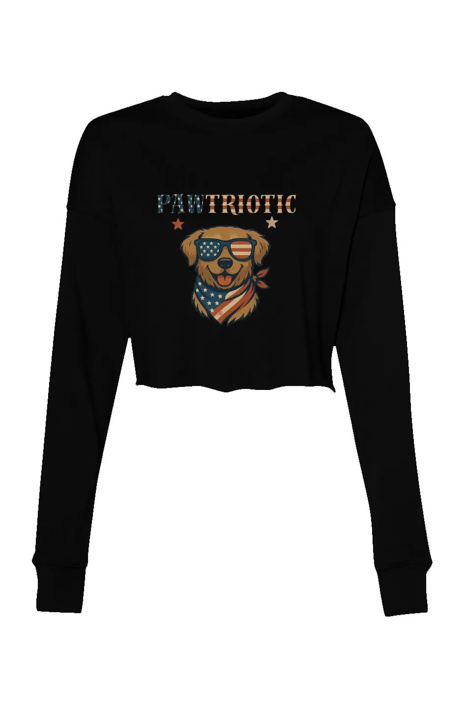 Pawtriotic - Women's Crop Sweatshirt
