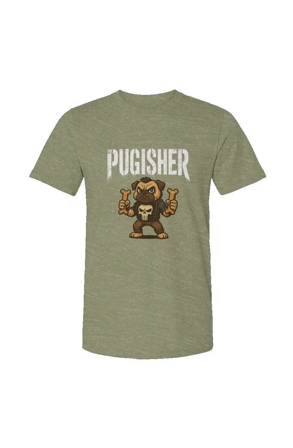 Pugisher - Unisex Heather Jersey Tee