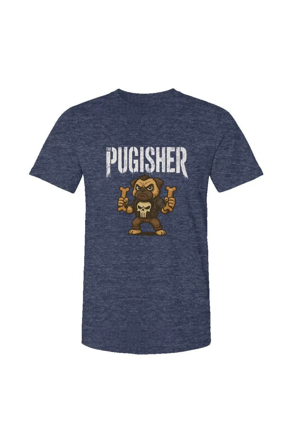 Pugisher - Unisex Heather Jersey Tee