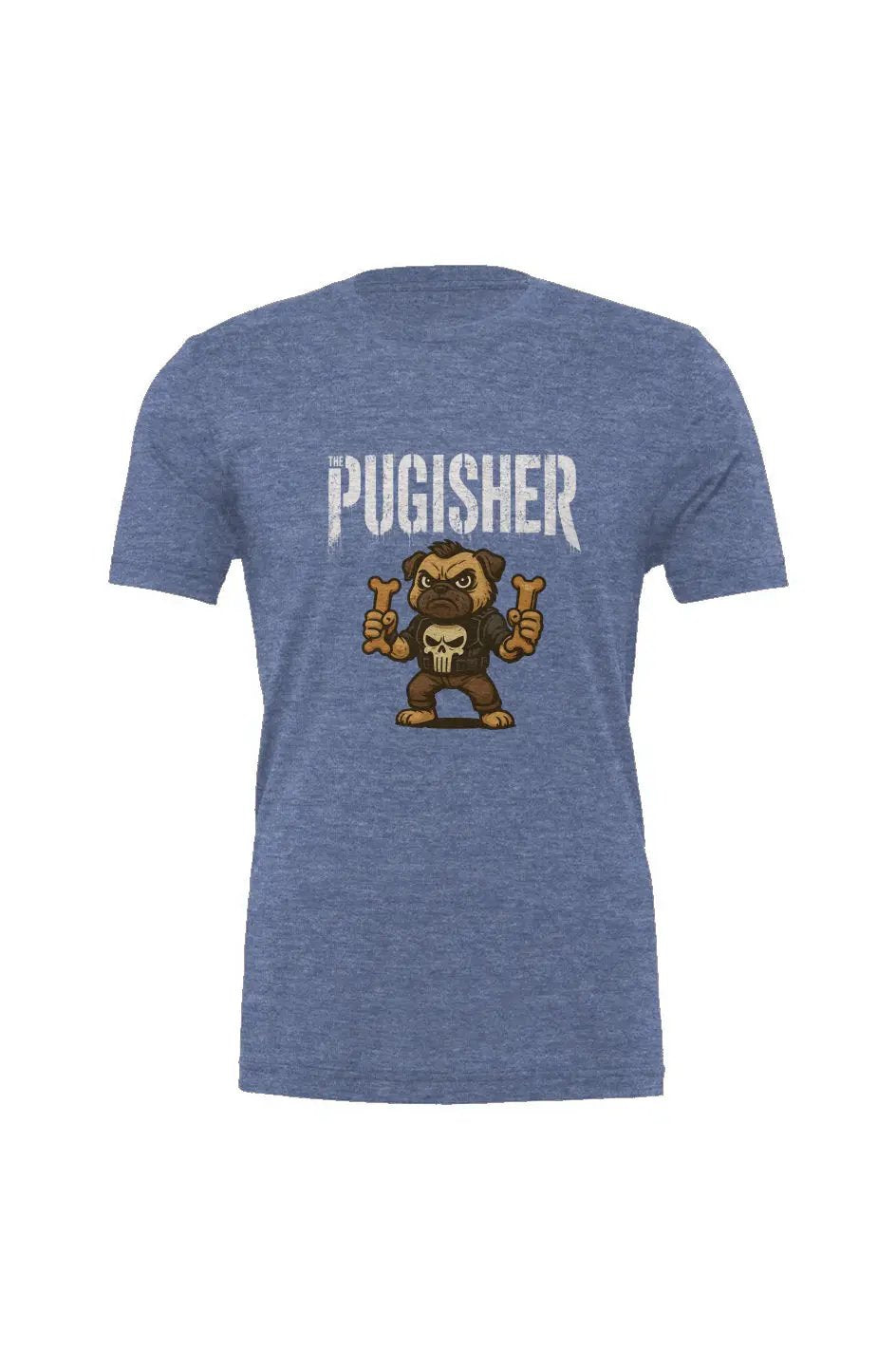 Pugisher - Triblend T - Boop Apparel