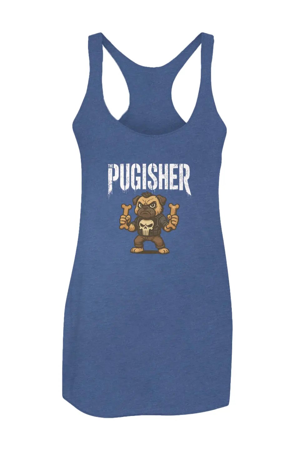 Pugisher - Racerback Tank - Boop Apparel
