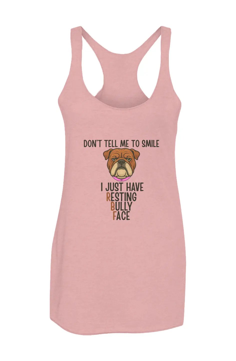 Resting Bully Face - Women’s Triblend Racerback Tank