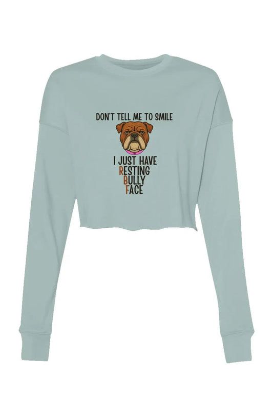 Resting Bully Face - Women's crop sweatshirt