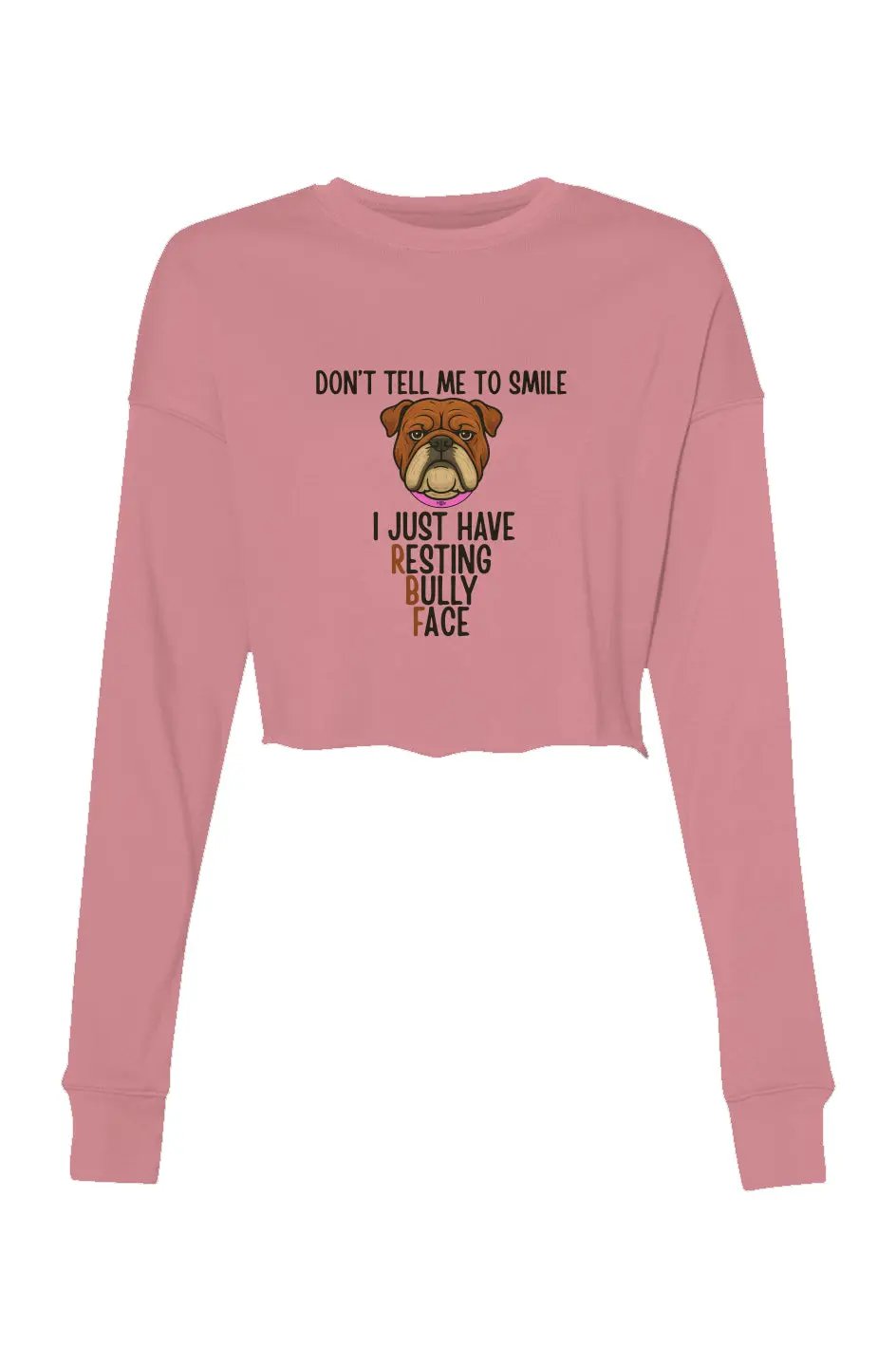 Resting Bully Face - Women's crop sweatshirt
