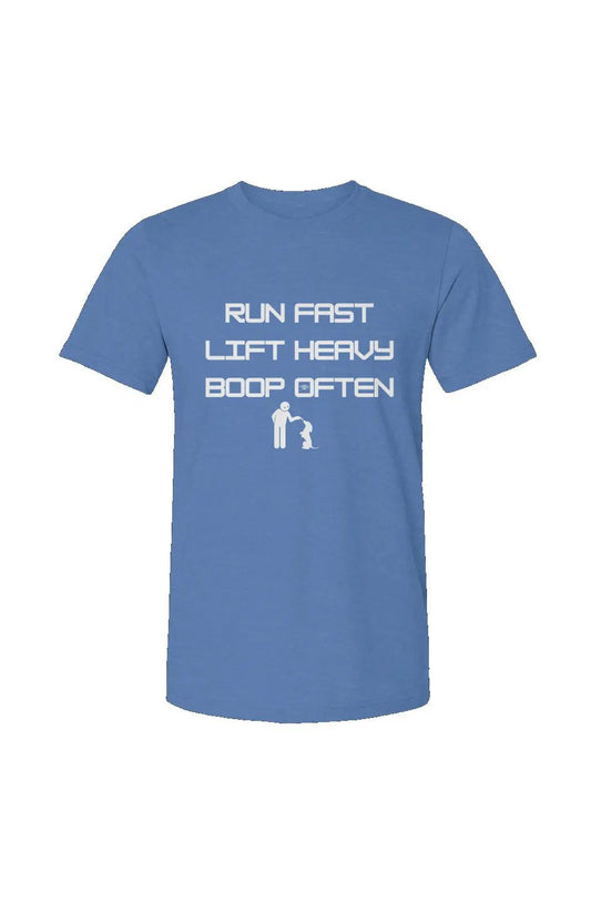 Run Fast - Unisex Heather Jersey Tee