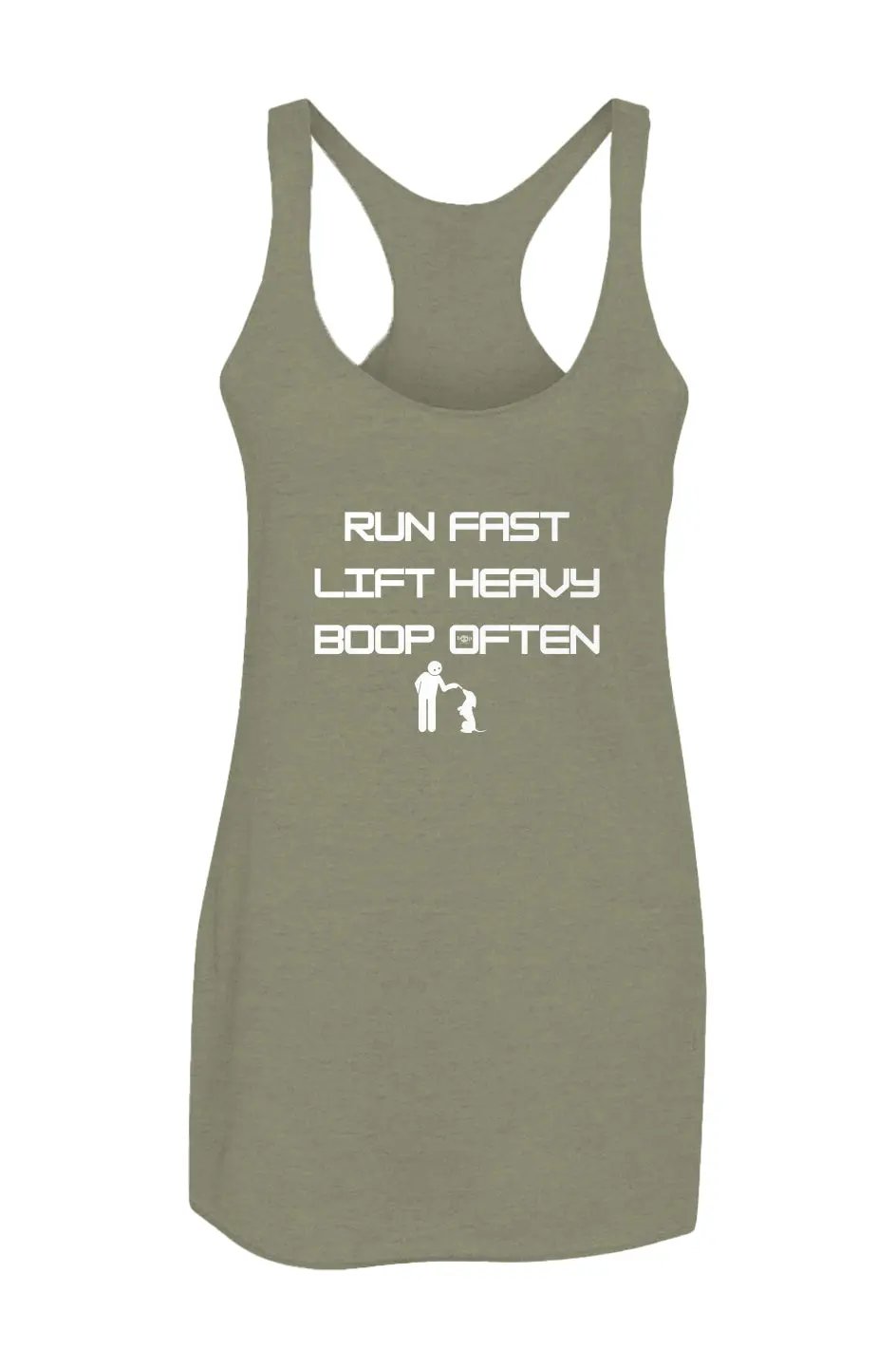 Run Fast - Women’s Triblend Racerback Tank