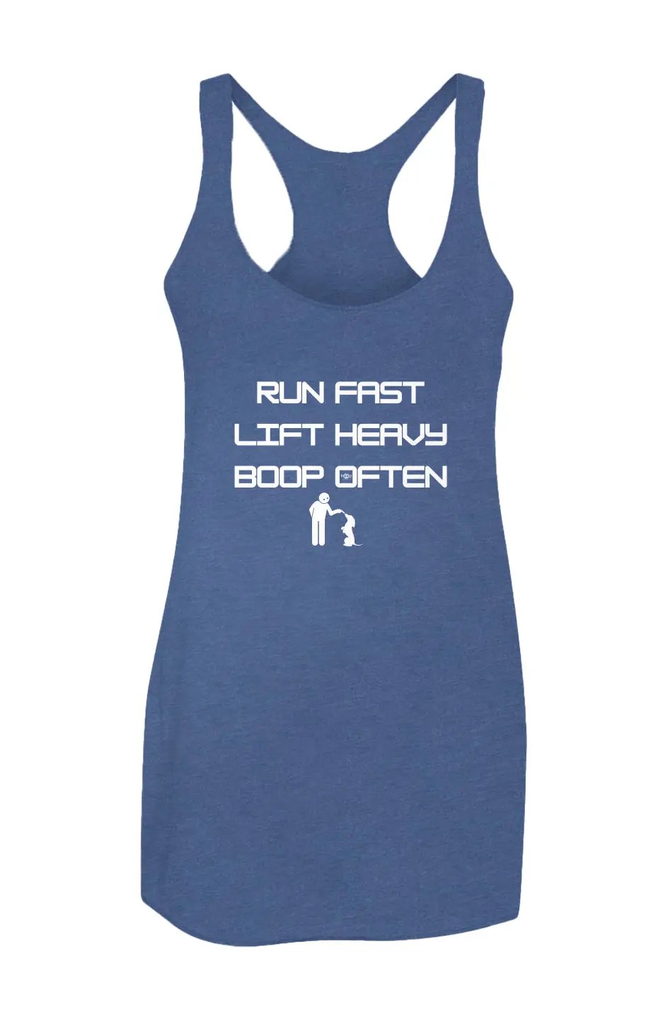 Run Fast. Lift Heavy. Boop Often. - Racerback Tank - Boop Apparel