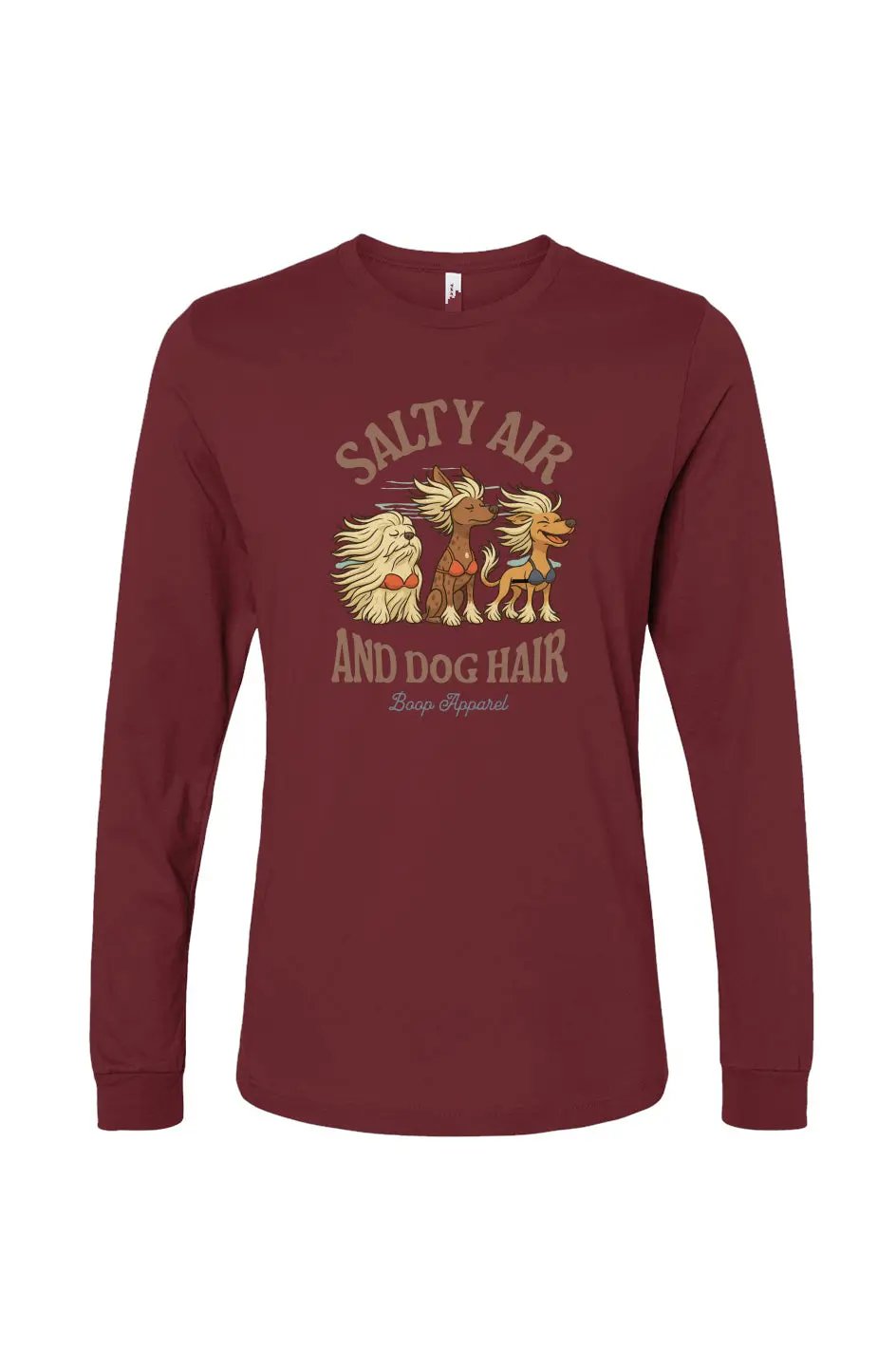 Salty Air and Dog Hair - Long Sleeve T Apliiq