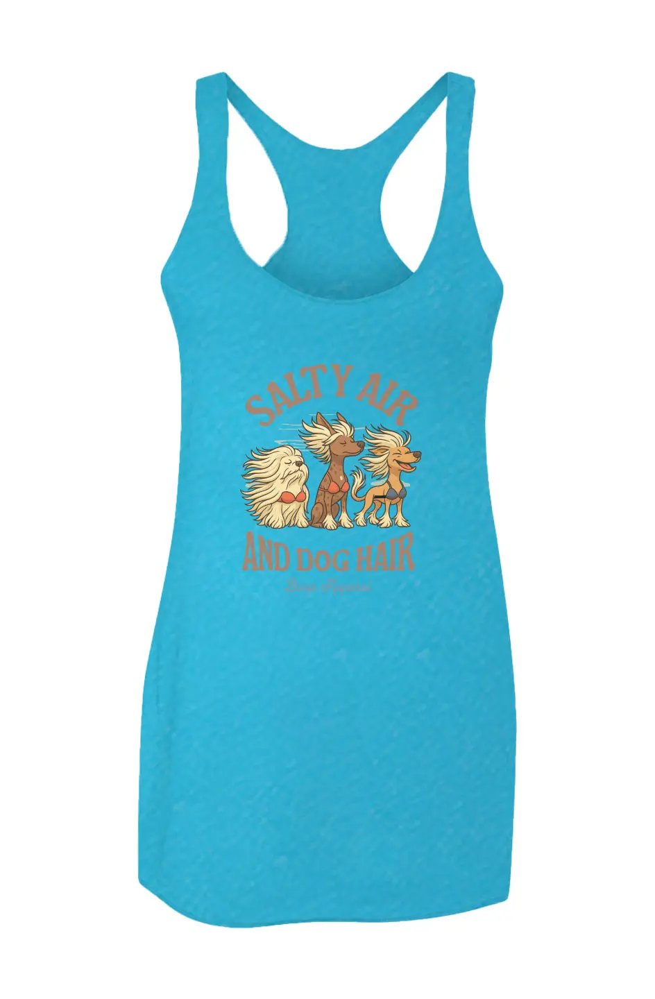 Salty Air and Dog Hair - Racerback Tank Apliiq