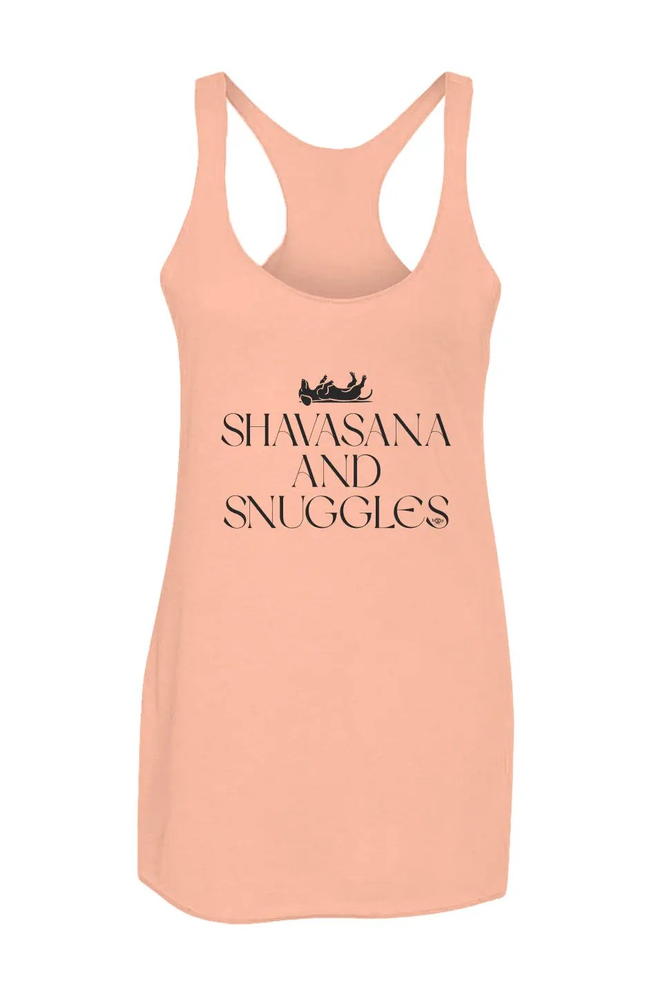 Shavasana and Snuggles  - Racerback Tank - Boop Apparel
