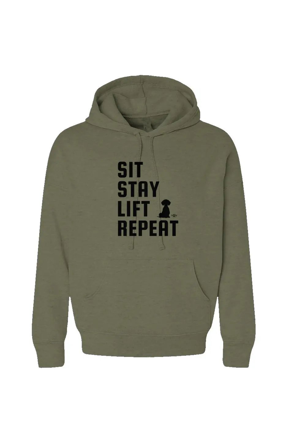 Sit, Stay, Lift, Repeat - Hoodie Apliiq