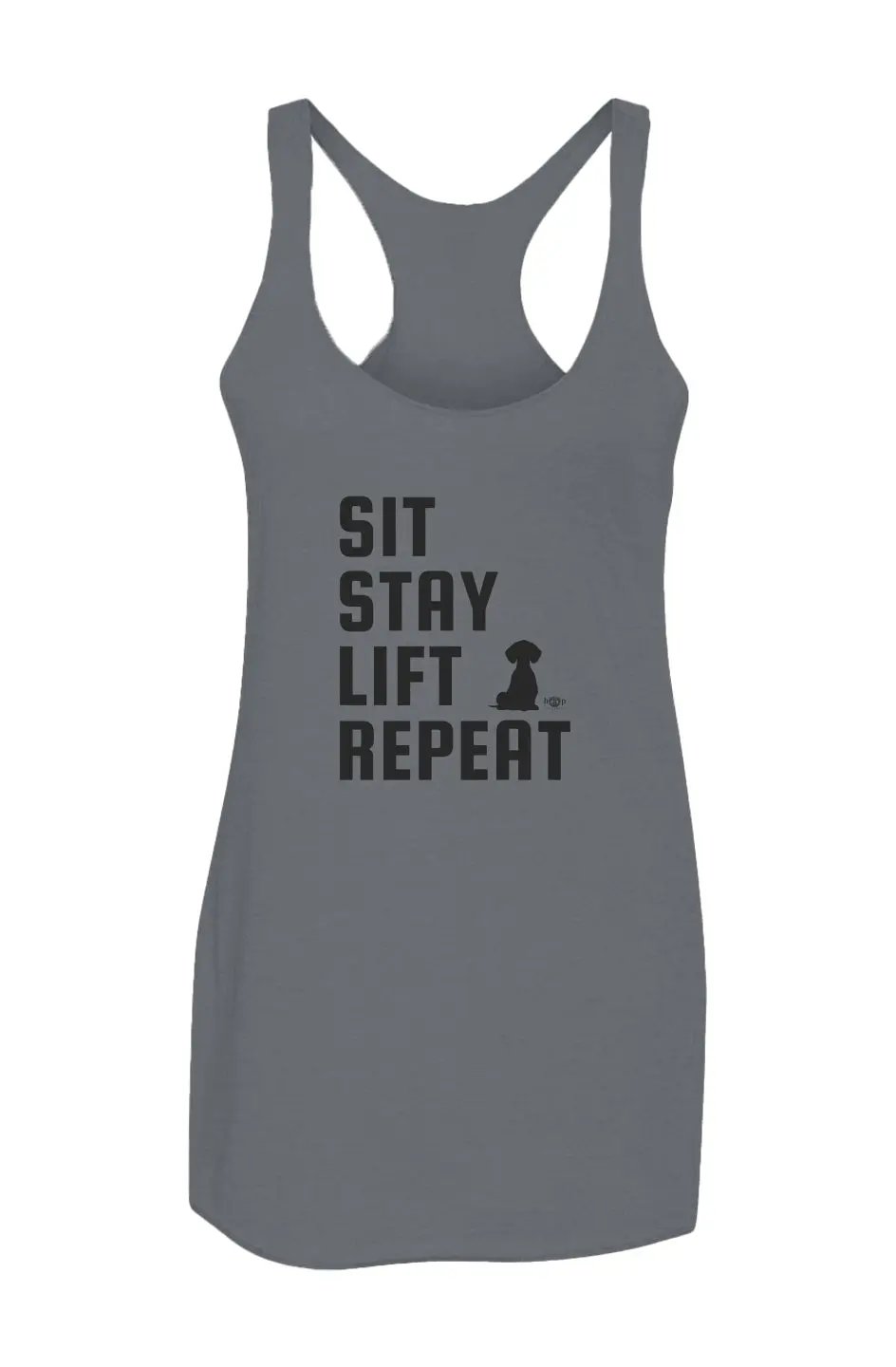 Sit Stay - Women’s Triblend Racerback Tank