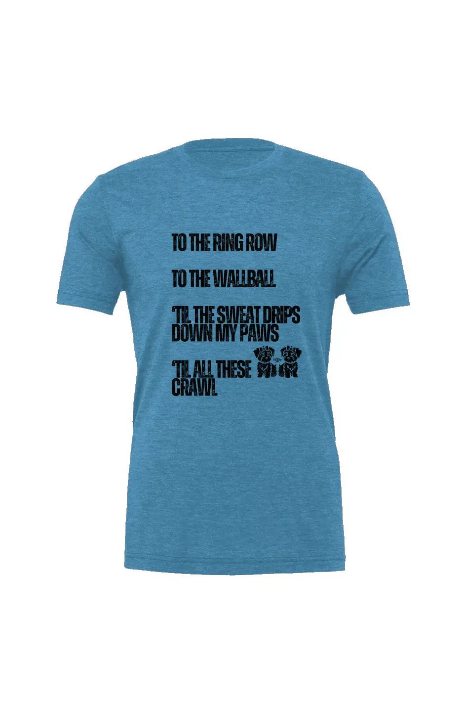 Sweat Drips Down My Paws - Triblend T - Boop Apparel