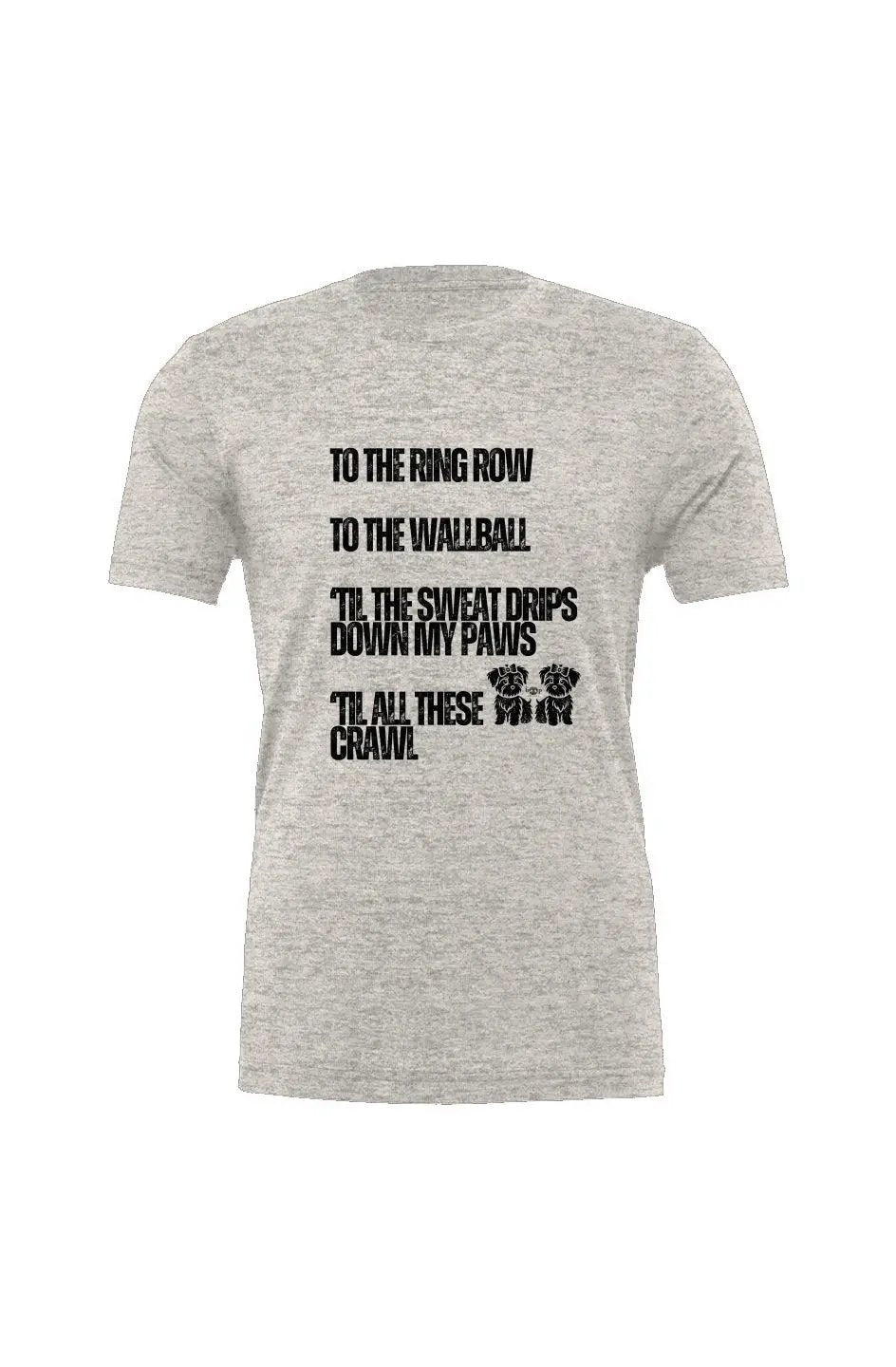 Sweat Drips Down My Paws - Triblend T - Boop Apparel