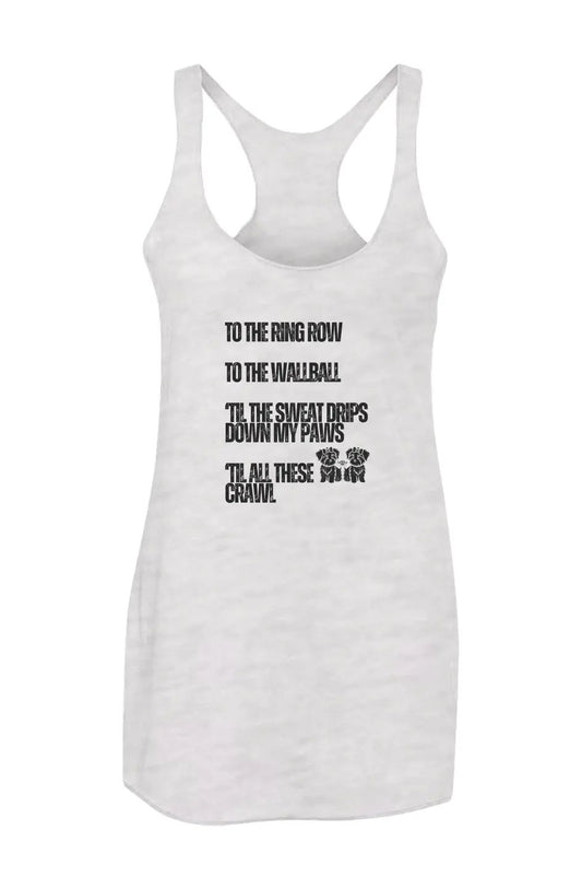 Sweat - Women’s Triblend Racerback Tank