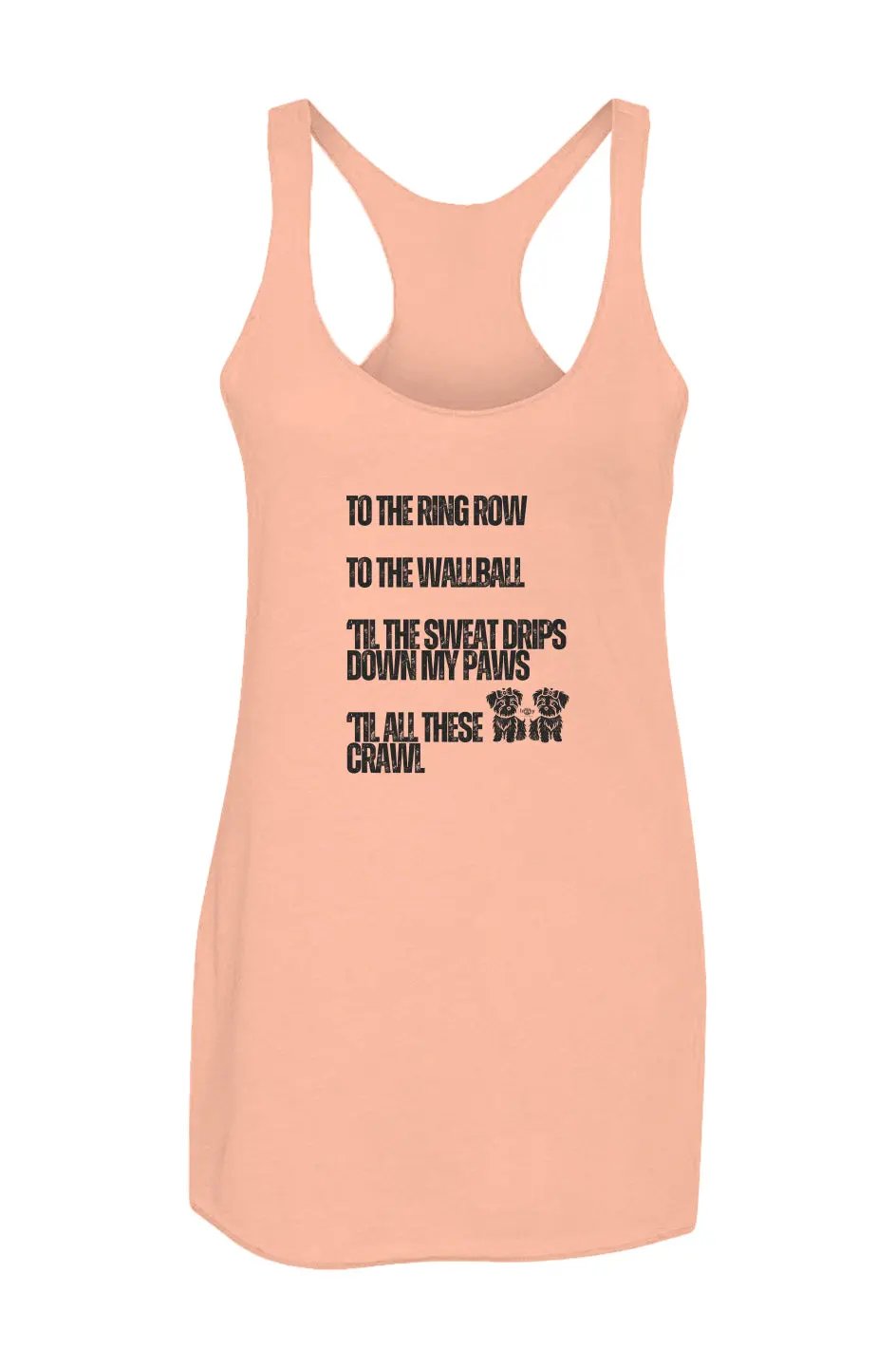 Sweat Drips Down My Paws - Racerback Tank - Boop Apparel