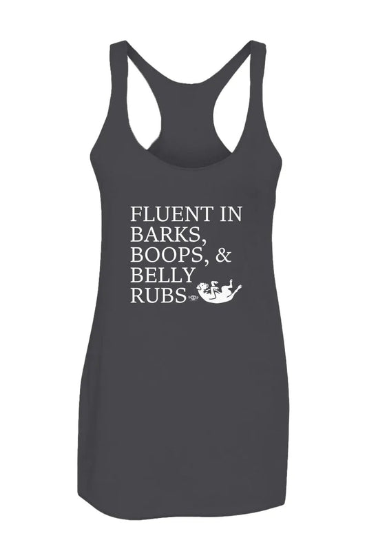 Trilingual - Women’s Triblend Racerback Tank