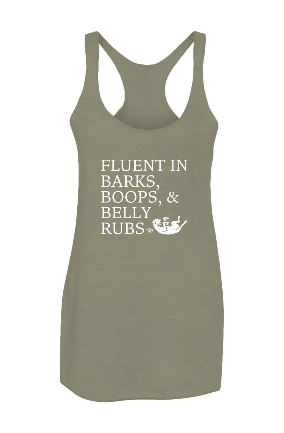 Trilingual - Women’s Triblend Racerback Tank