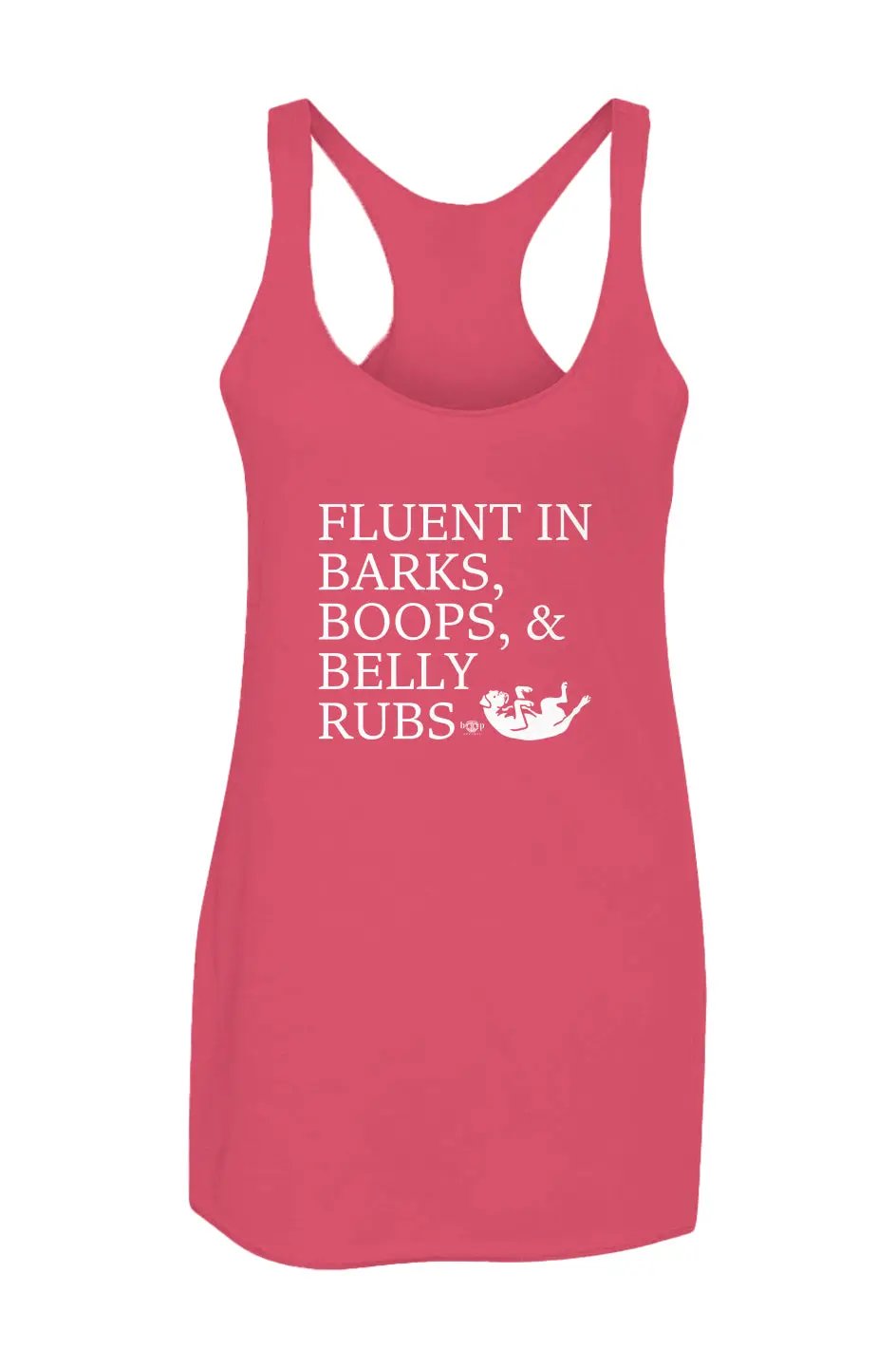 Trilingual - Racerback Tank - Boop Apparel