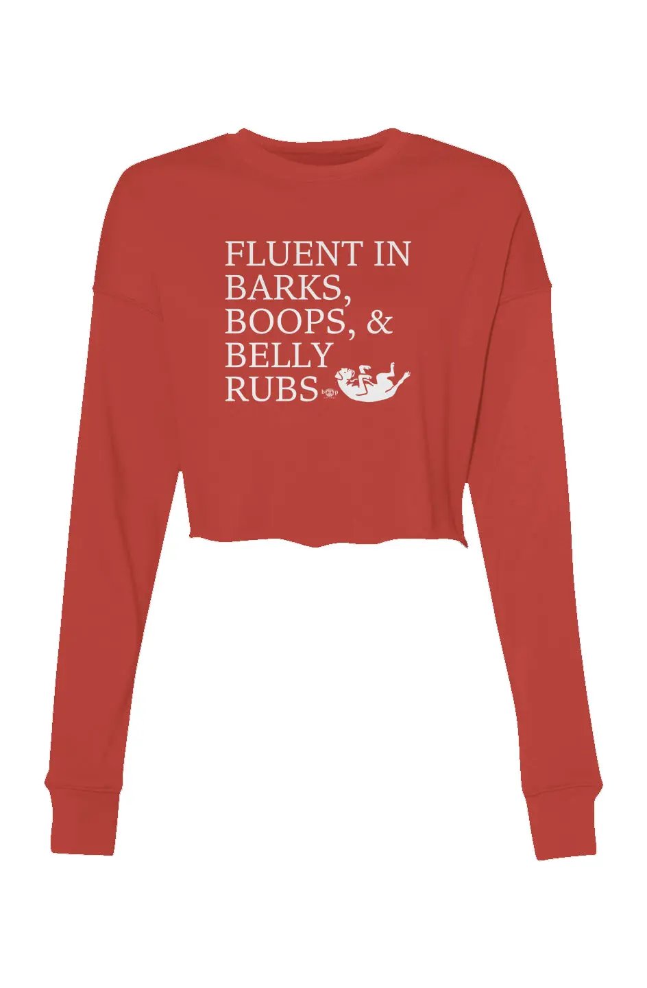 Trilingual - Crop Sweatshirt - Boop Apparel