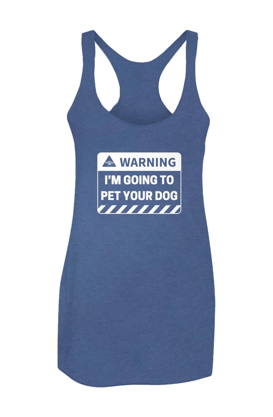 Warning - Women’s Triblend Racerback Tank