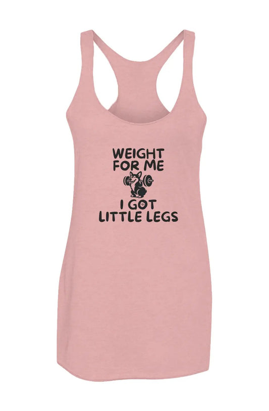 Weight for Me - Women’s Triblend Racerback Tank