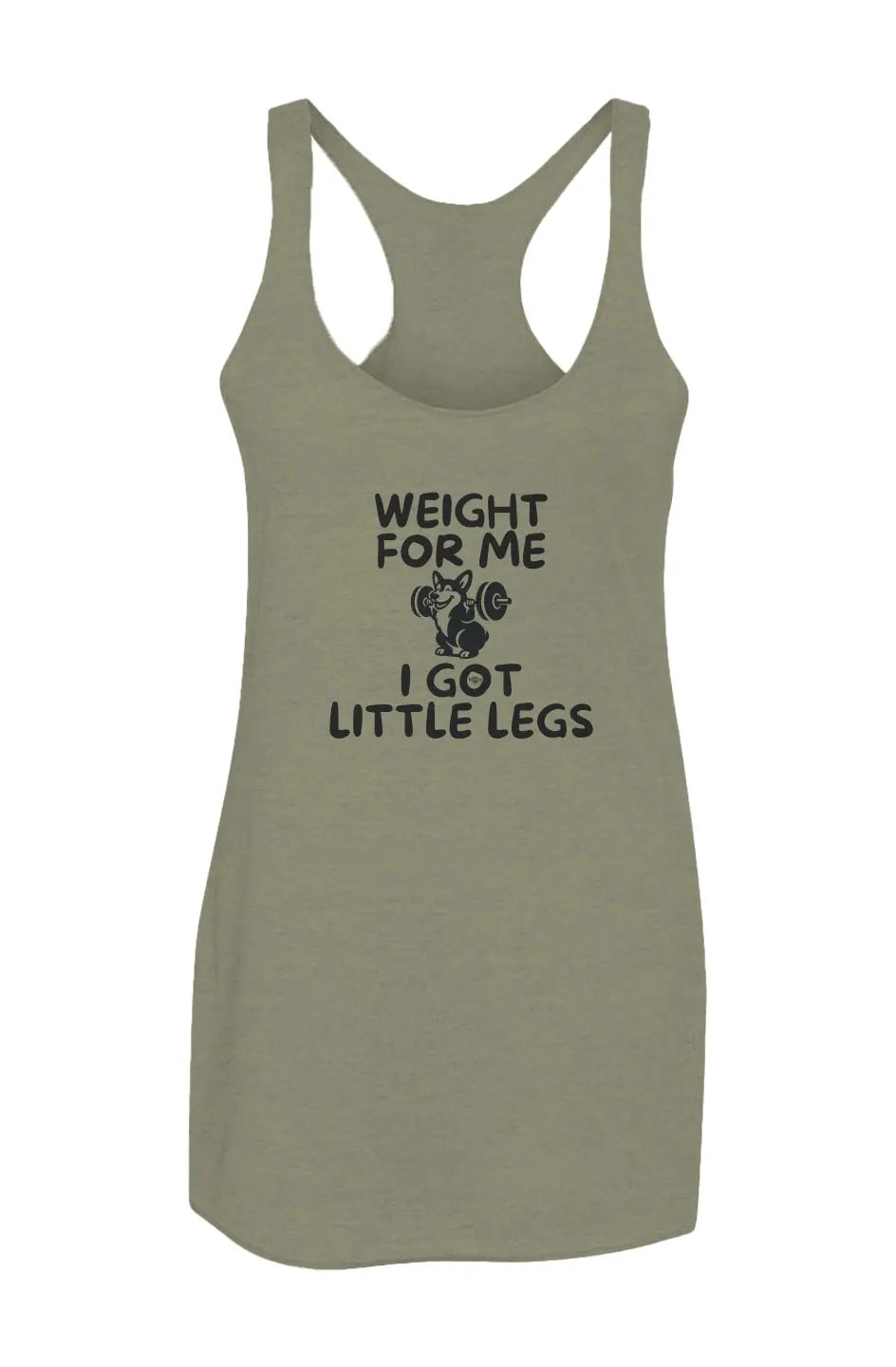 Weight for Me - Women’s Triblend Racerback Tank