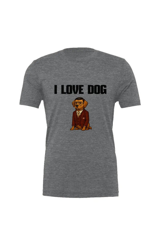 I Love Dog - Triblend