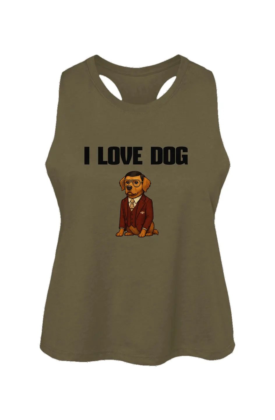 I Love Dog - Crop Tank Apliiq