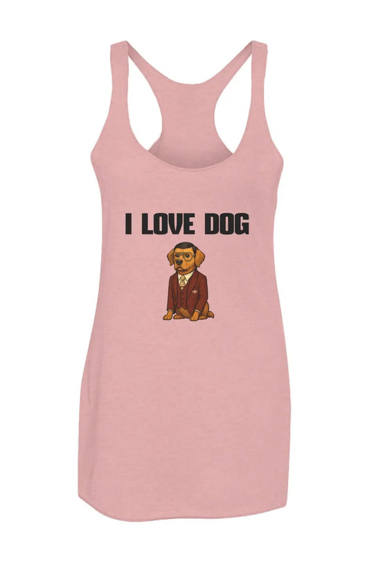 I love Dog - Racerback Tank