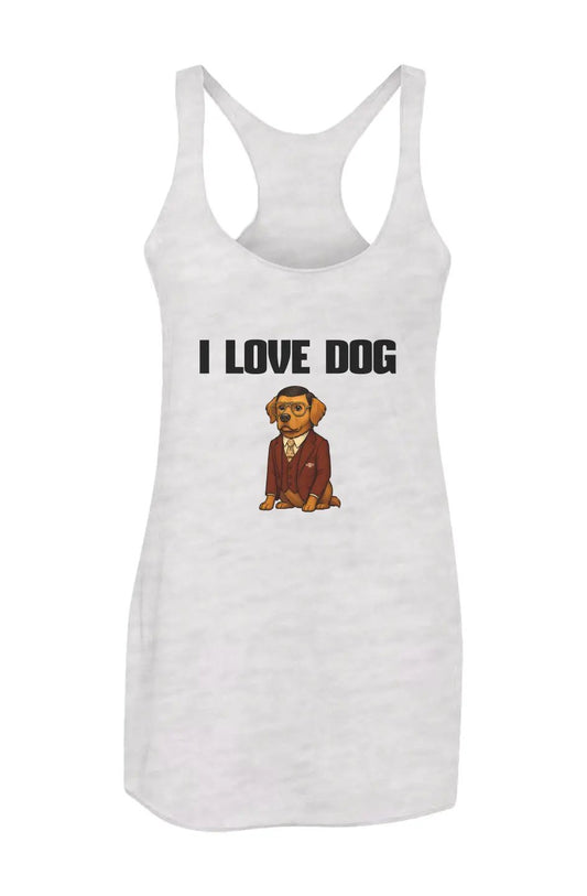 I love Dog - Racerback Tank