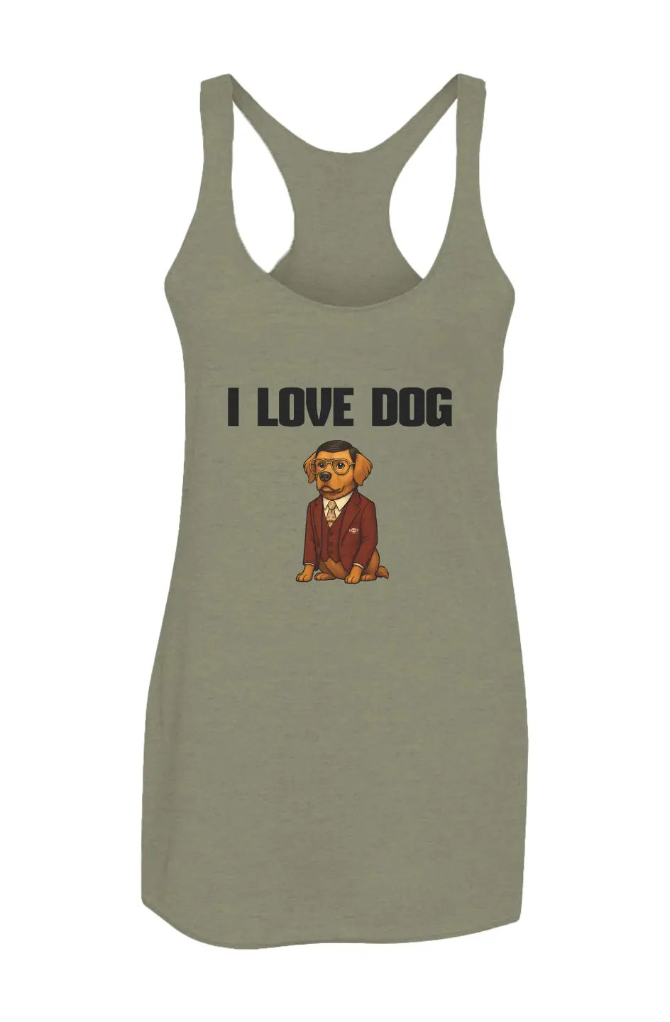 I love Dog - Racerback Tank