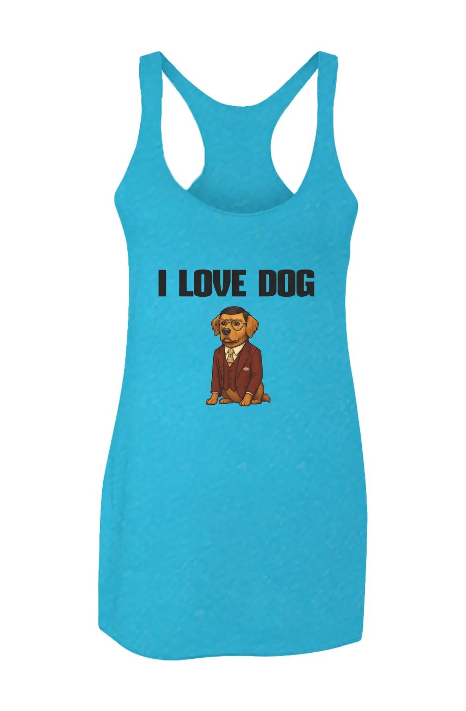 I love Dog - Racerback Tank Apliiq