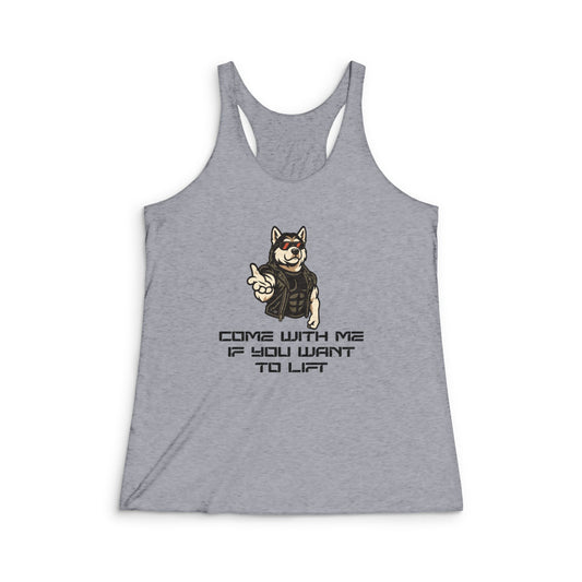 Come With Me - Women's Tri-Blend Racerback Tank