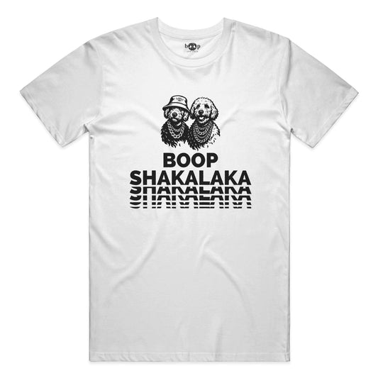 Funny dog owner t-shirt with sarcastic humor -Boop Shakalaka - Cotton T