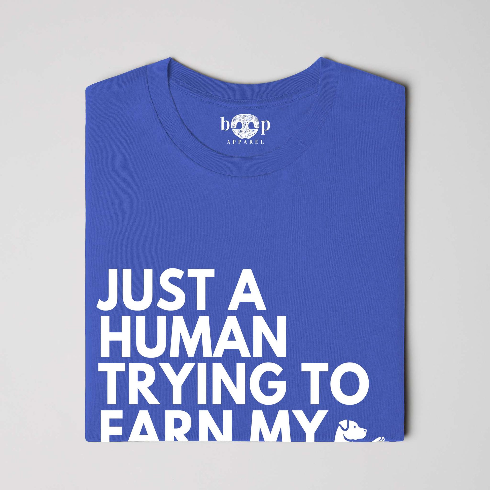 Funny dog owner t-shirt with sarcastic humor -Dog's Approval - Cotton T