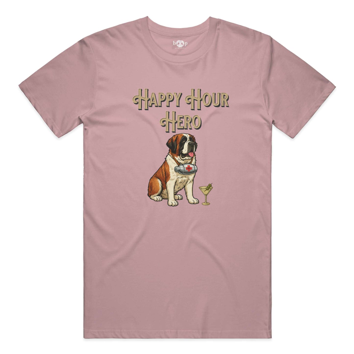 Funny dog owner t-shirt with sarcastic humor -Happy Hour Hero - Cotton T